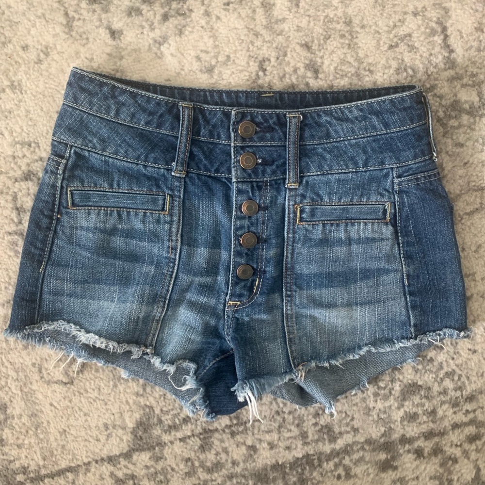 American Eagle High Waist 5 button Jean Shorts
